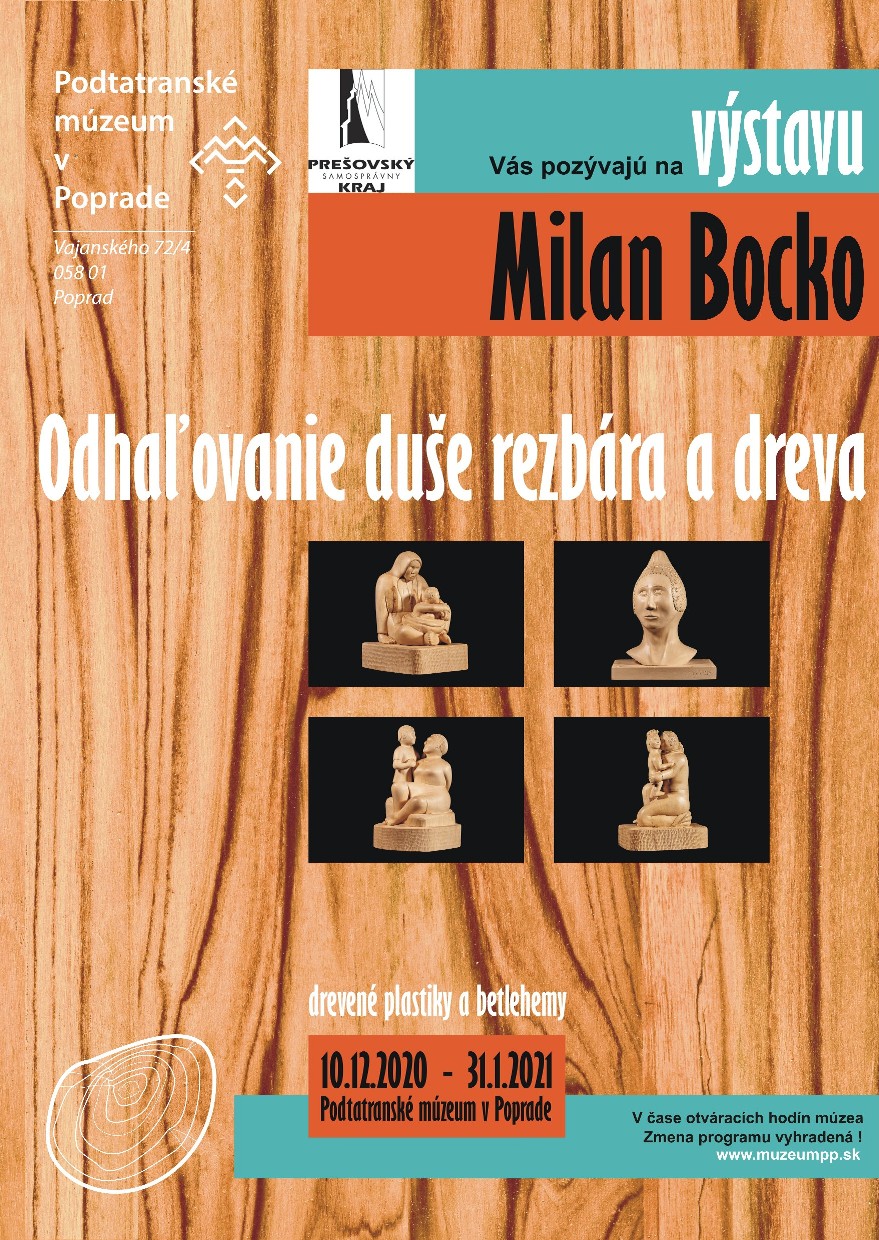 Pozvánka na výstavu betlehemov Milan Bocko