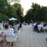 Večerné posedenie na terase Budatínskeho zámku, 27.06.2021