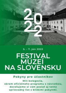 Pokyny - Festival múzeí 2022